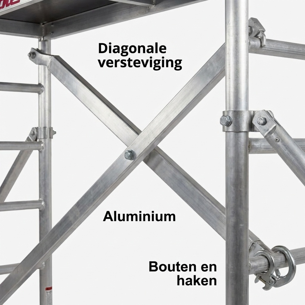 Rolsteiger - 75x180 cm - aluminium - werkhoogte 5,4 m