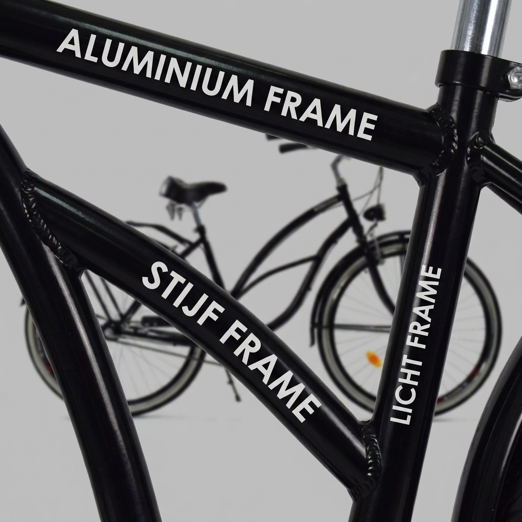 Damesfiets - beach cruiser - 28" - 3 versnellingen - zwart