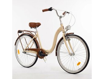 Vouwfiets - 28 inch - met 3 versnellingen - alu - crème bruin