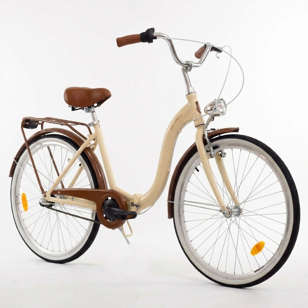 Vouwfiets - 28 inch - met 3 versnellingen - alu - crème bruin