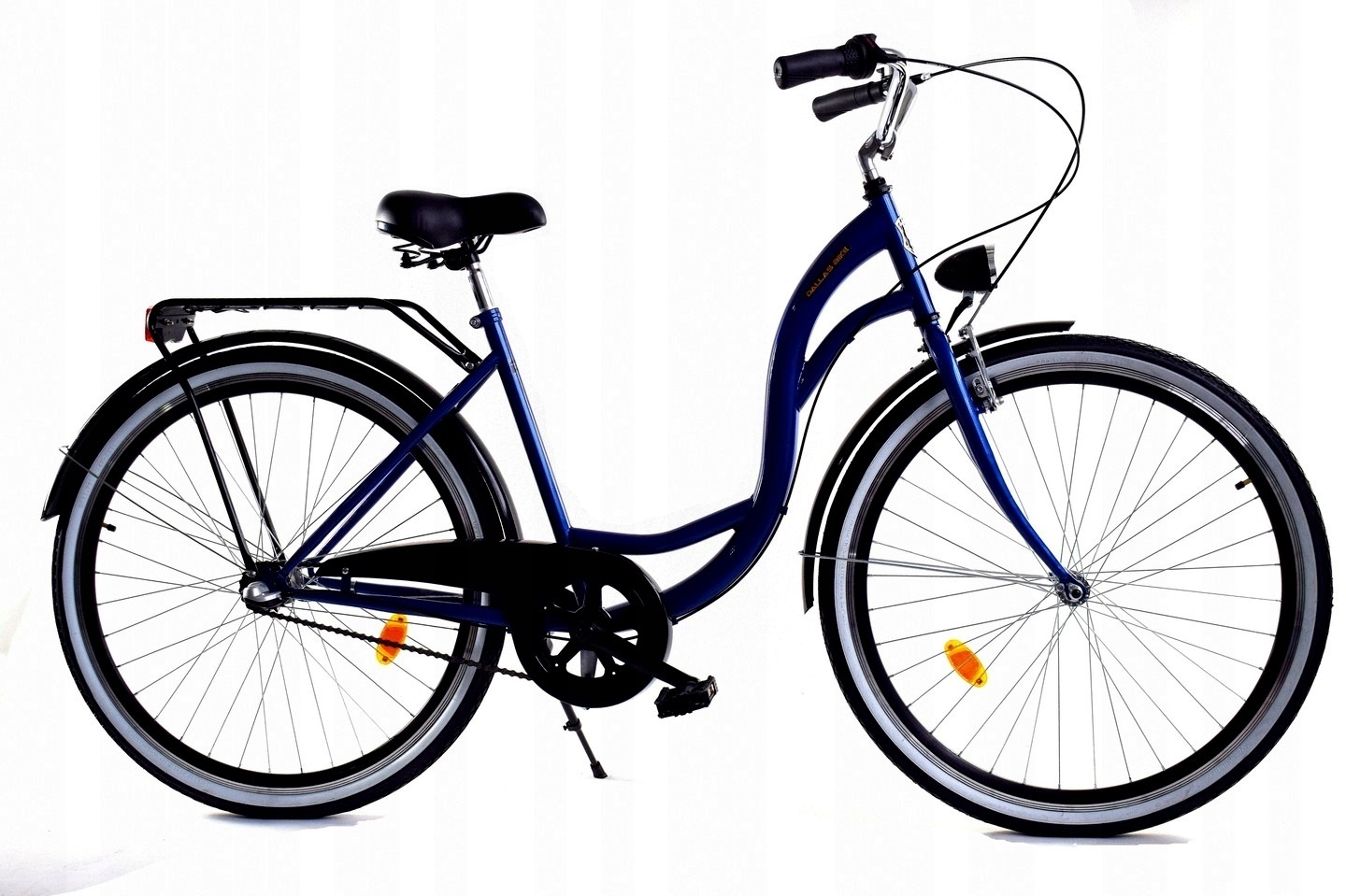 Damesfiets 28 inch - stadsfiets 3 versnellingen - blauw zwart