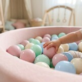 Ballenbak ballen licht roze (70mm) 1000 stuks