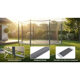 Trampoline palen set - 6 palen - voor trampolines van 244 cm