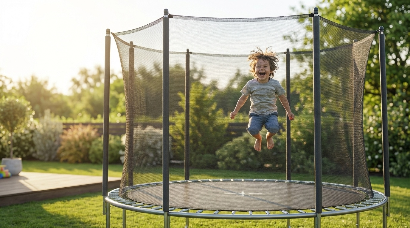 Trampoline palen set - 6 palen - voor trampolines van 244 cm