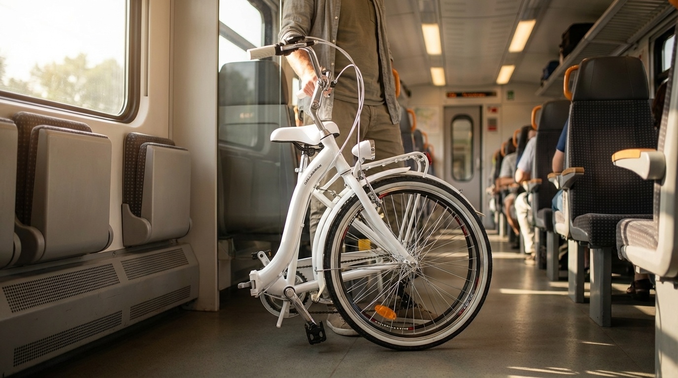 Vouwfiets - 26 inch - met 7 versnellingen - wit