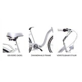 Vouwfiets - 26 inch - met 7 versnellingen - wit