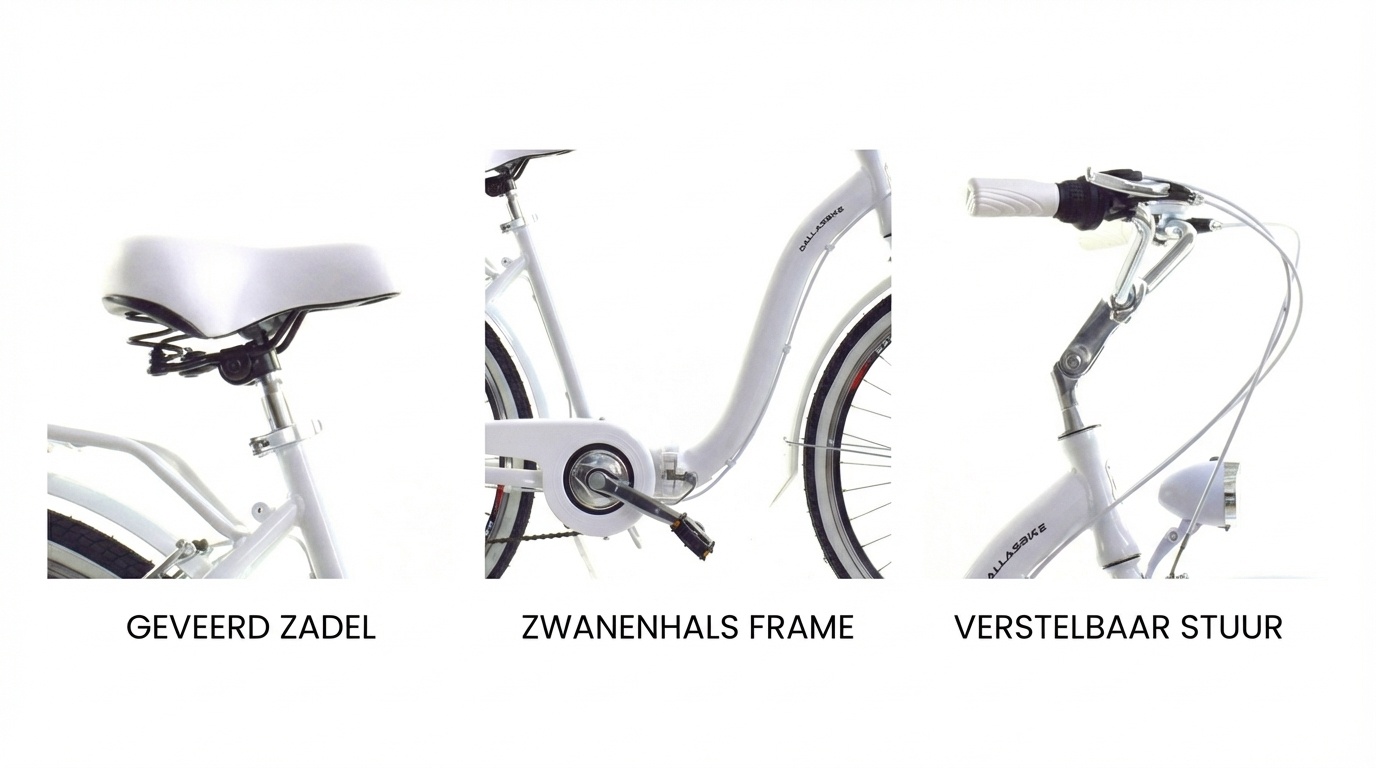 Vouwfiets - 26 inch - met 7 versnellingen - wit