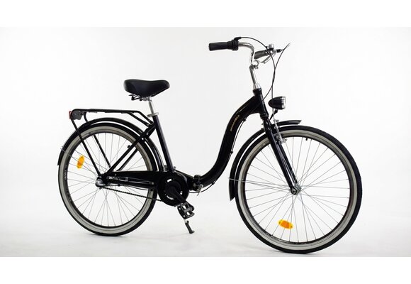 Vouwfiets - 26 inch - met 3 versnellingen - zwart