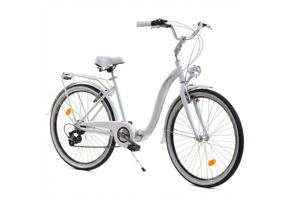 Vouwfiets - 28 inch - met 7 versnellingen - alu - wit