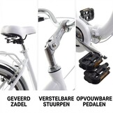 Vouwfiets - 28 inch - met 7 versnellingen - alu - wit