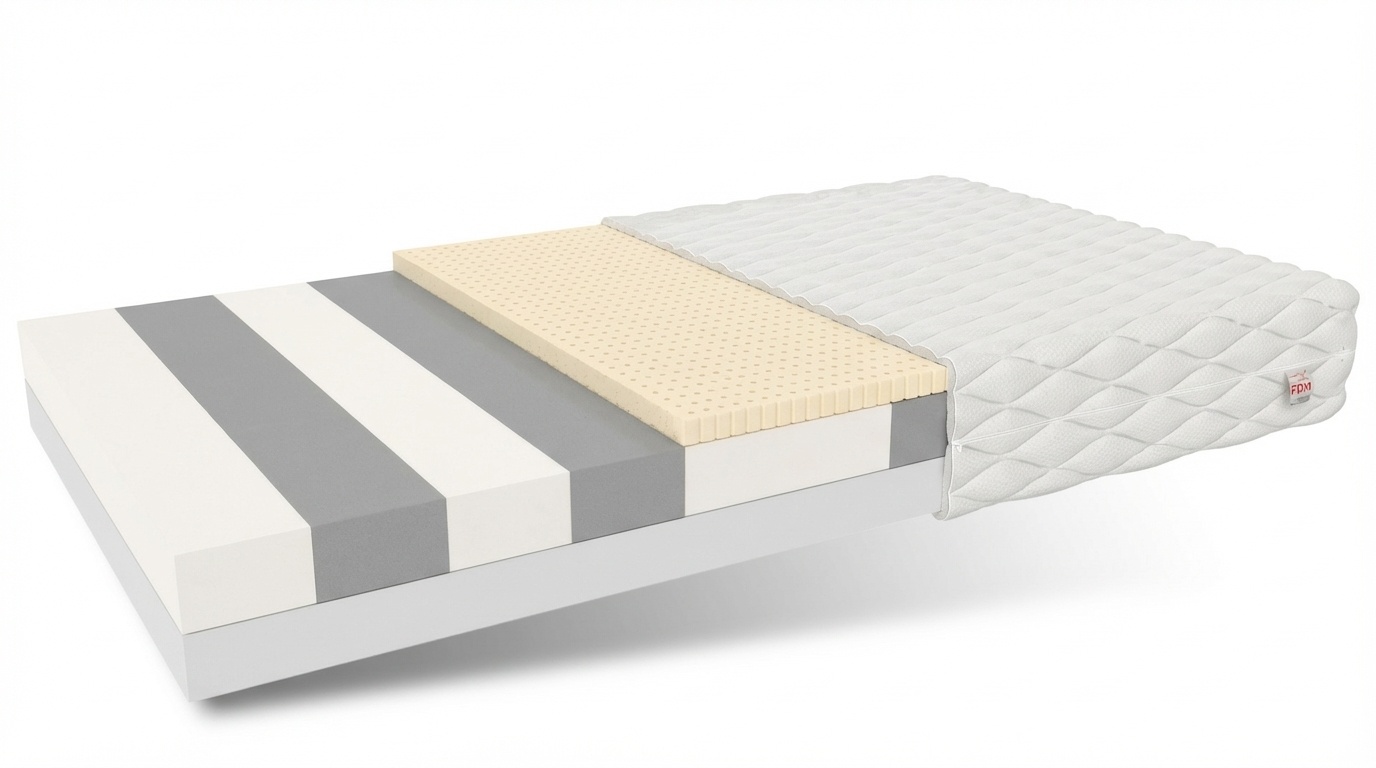 Schuim matras H2 + H3 140x200cm dikte 15cm 7 zones