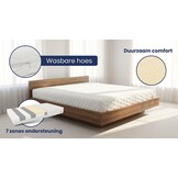 Schuim matras H2 + H3 140x200cm dikte 15cm 7 zones