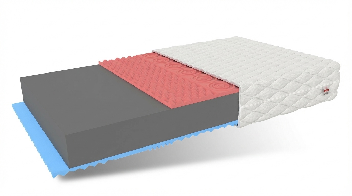 Schuimmatras dik 14cm 160x200 wit HR-schuim Visco