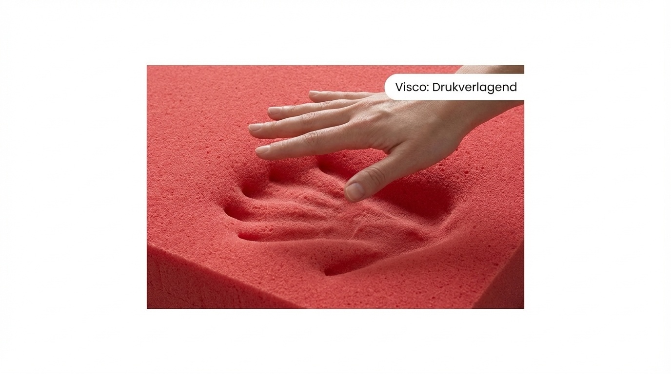 Schuimmatras dik 14cm 160x200 wit HR-schuim Visco