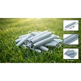 Trampoline veren set 64 stuks - 13,7 cm lang