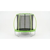 Trampoline 305 cm rond - met veiligheidsnet – groen/zwart