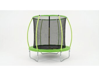 Trampoline 305 cm rond - met veiligheidsnet – groen/zwart
