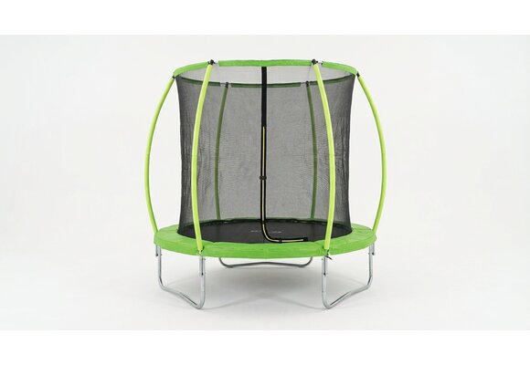 Trampoline 305 cm rond - met veiligheidsnet – groen/zwart