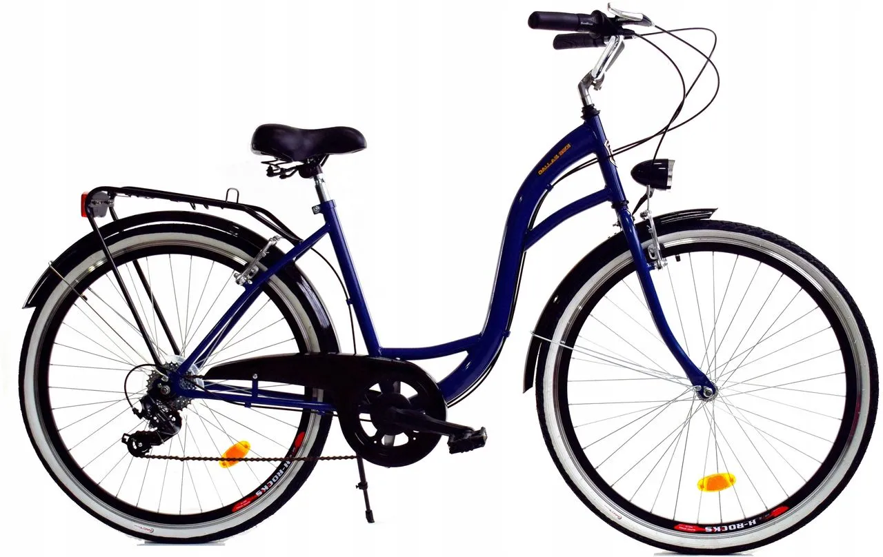 Meisjesfiets - 26 inch - met 7 versnellingen - donkerblauw