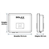 Omvormer zonnepanelen - SolaX - X3 MIC-6,0-TD - 3-fase - 6kW