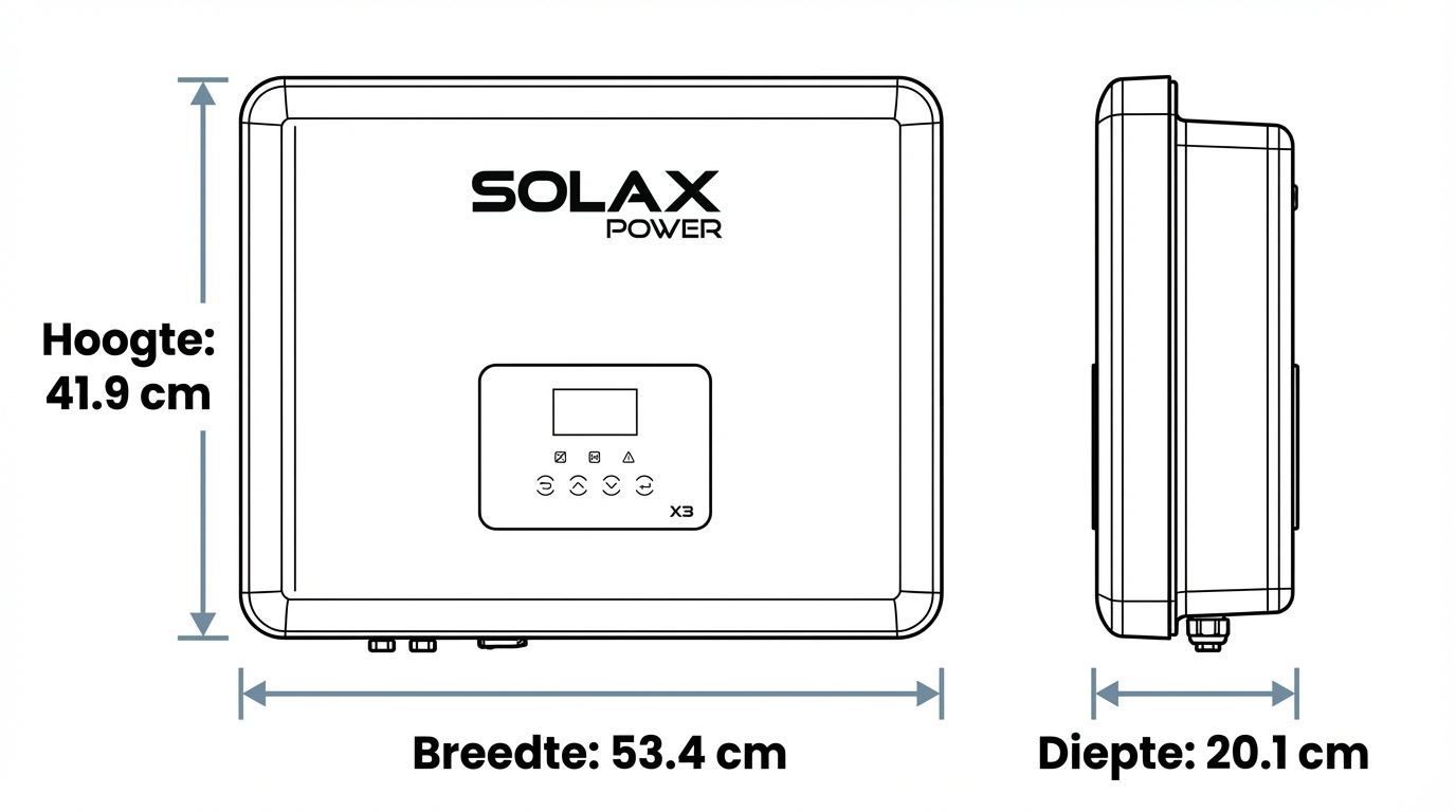 Omvormer zonnepanelen - SolaX - X3 MIC-6,0-TD - 3-fase - 6kW