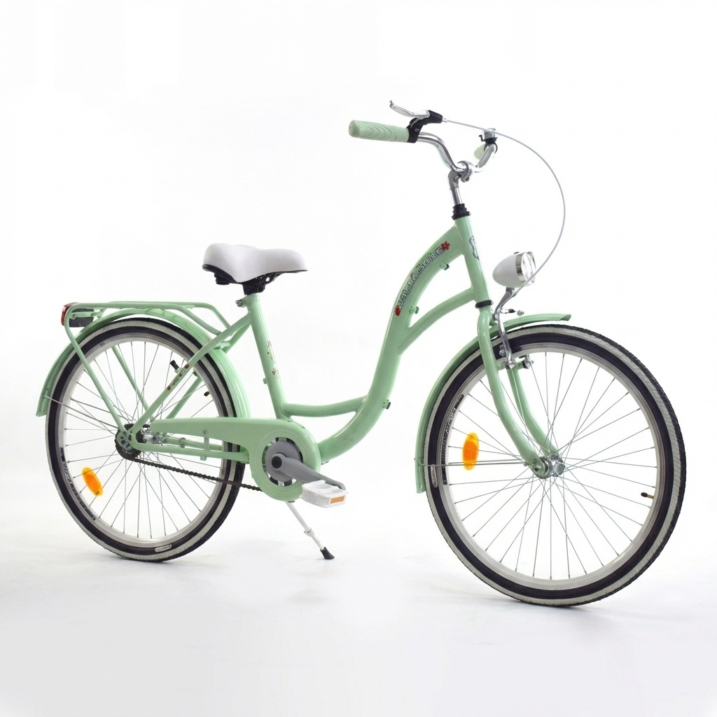 Meisjesfiets 24 inch stevig model in mint van Dallas Bike