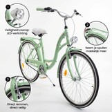 Meisjesfiets 24 inch stevig model in mint van Dallas Bike