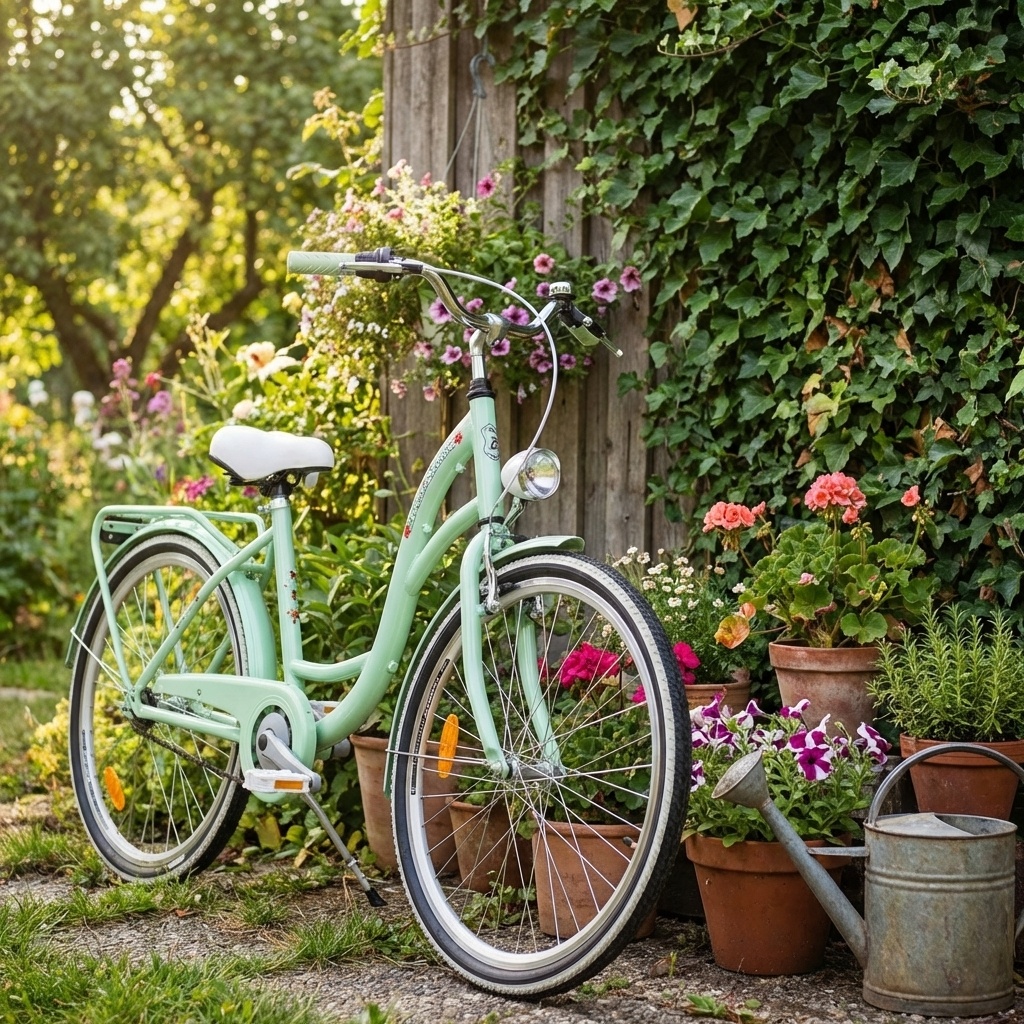 Meisjesfiets 24 inch stevig model in mint van Dallas Bike