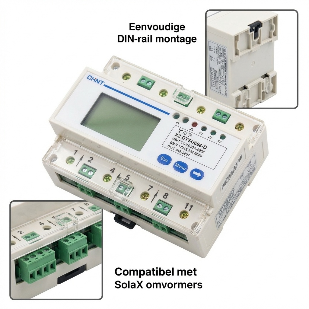 Energiemeter - stroommeter - SolaX - X3 meter - DTSU666-D