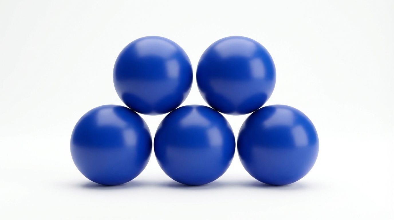 Ballenbak ballen blauw (70mm) 1000 stuks