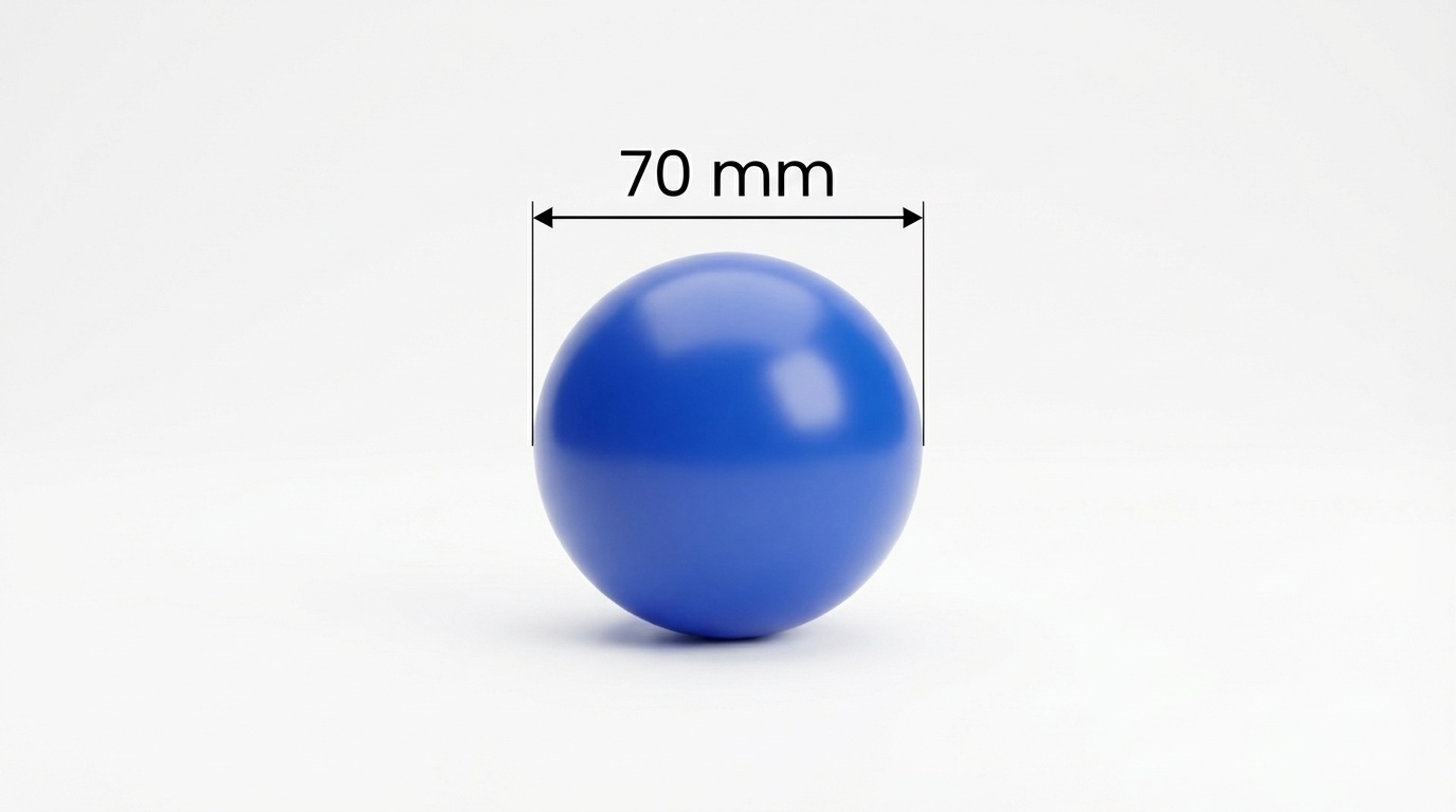 Ballenbak ballen blauw (70mm) 1000 stuks