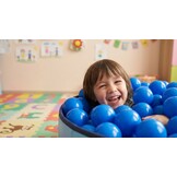 Ballenbak ballen blauw (70mm) 1000 stuks