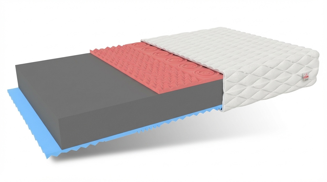 Matras 160x200 HR schuim | 14cm dik, H3 hard, wit, HR & Visco