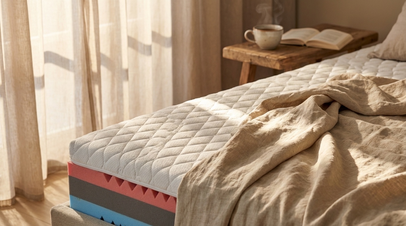 Traagschuim matras 160x200cm H3 Wit 14cm HR + Visco