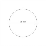 Ballenbak ballen wit (70mm) 100 stuks