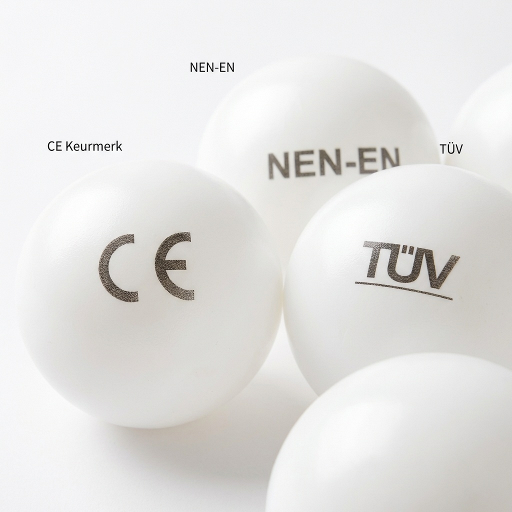 Ballenbak ballen wit (70mm) 100 stuks