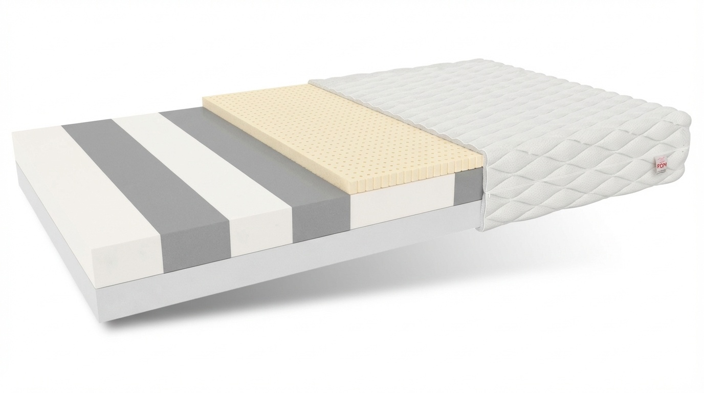Matras 140x200 dik 15cm: Schuim, 7 zones, H2/H3