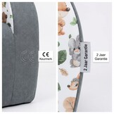 Kinderfauteuil - 60x40x45 cm - bos dieren - grijs