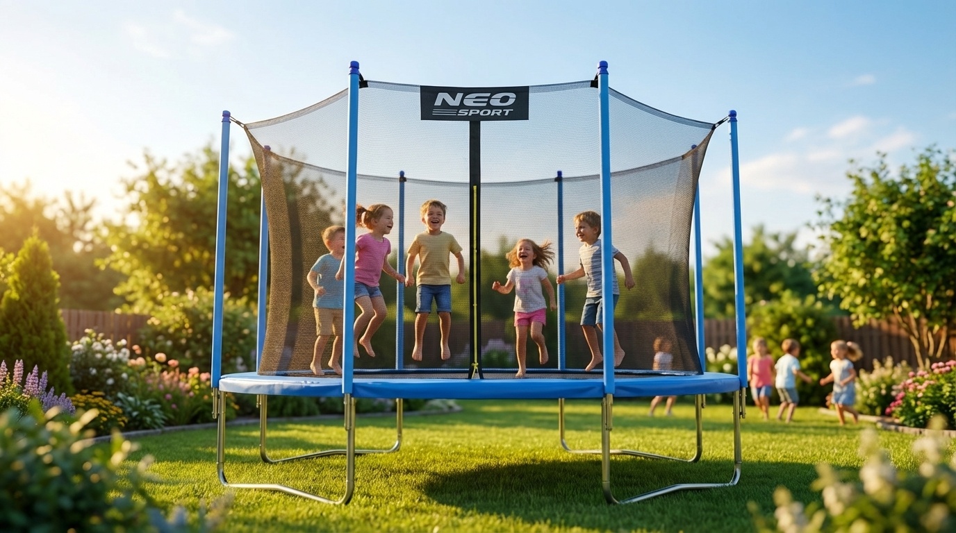 Trampoline net - 374cm 12ft binnerand - 6 openingen
