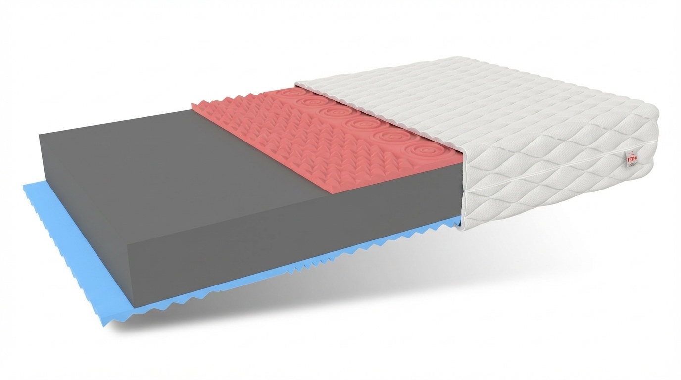 Schuim matras H3 160x200cm dikte 14cm HR schuim + Visco