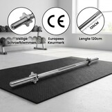 Halterstang  recht - 120 cm - met schroefklemmen - tot 120 kg