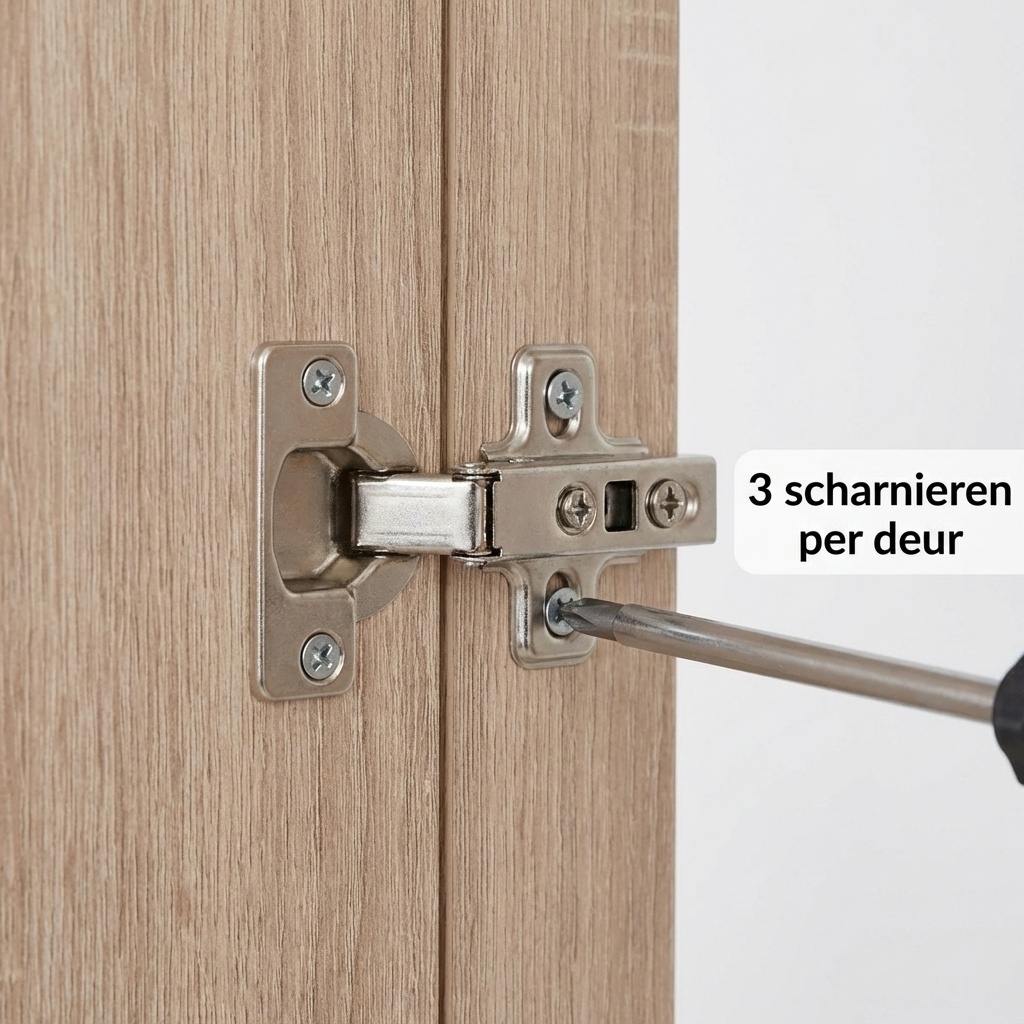 Kledingkast wit hout 90x190x50 cm - Spaanplaat/MDF