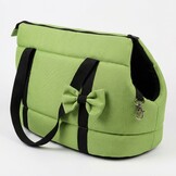 Hondendraagtas - kleine honden - honden transporttas - groen - 36x19x23 cm - stijlvol - schoudertas