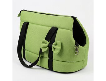 Hondendraagtas - kleine honden - honden transporttas - groen - 36x19x23 cm - stijlvol - schoudertas