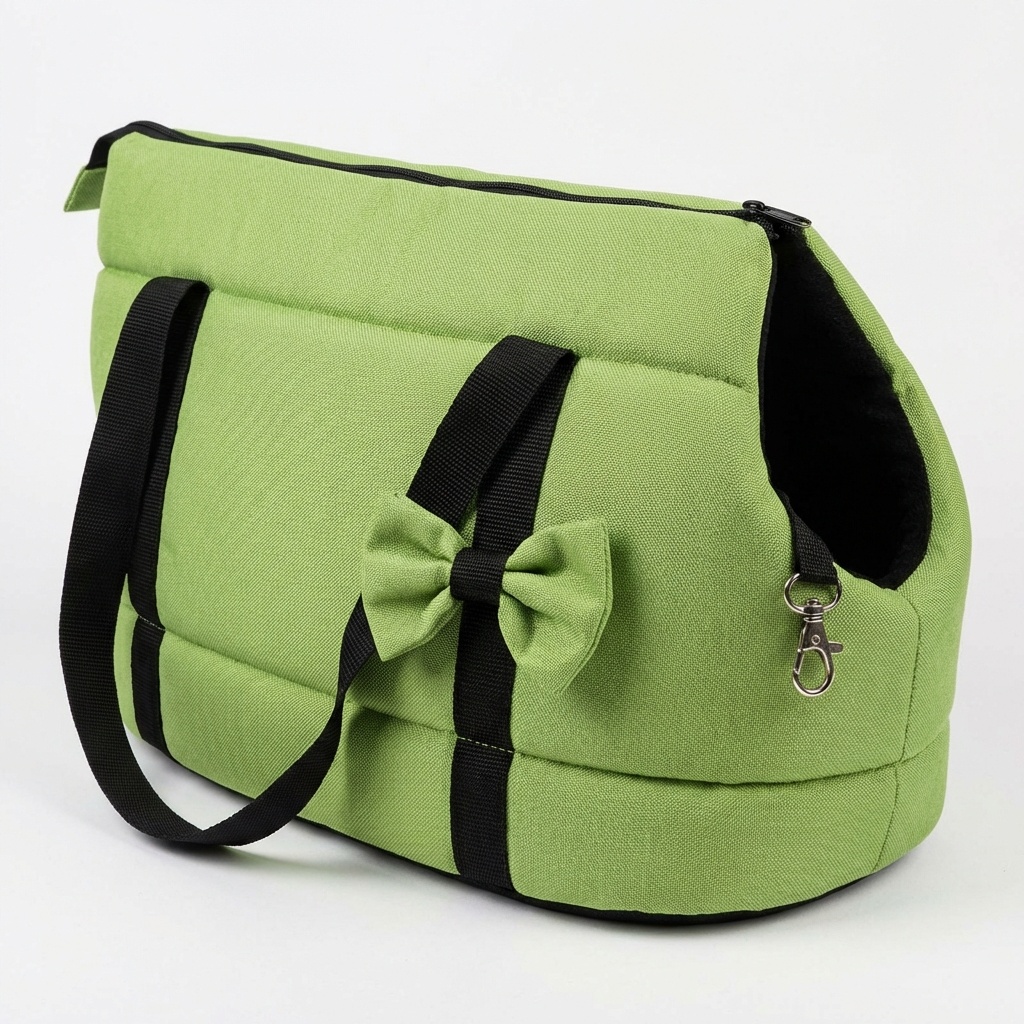 Hondendraagtas - kleine honden - honden transporttas - groen - 36x19x23 cm - stijlvol - schoudertas