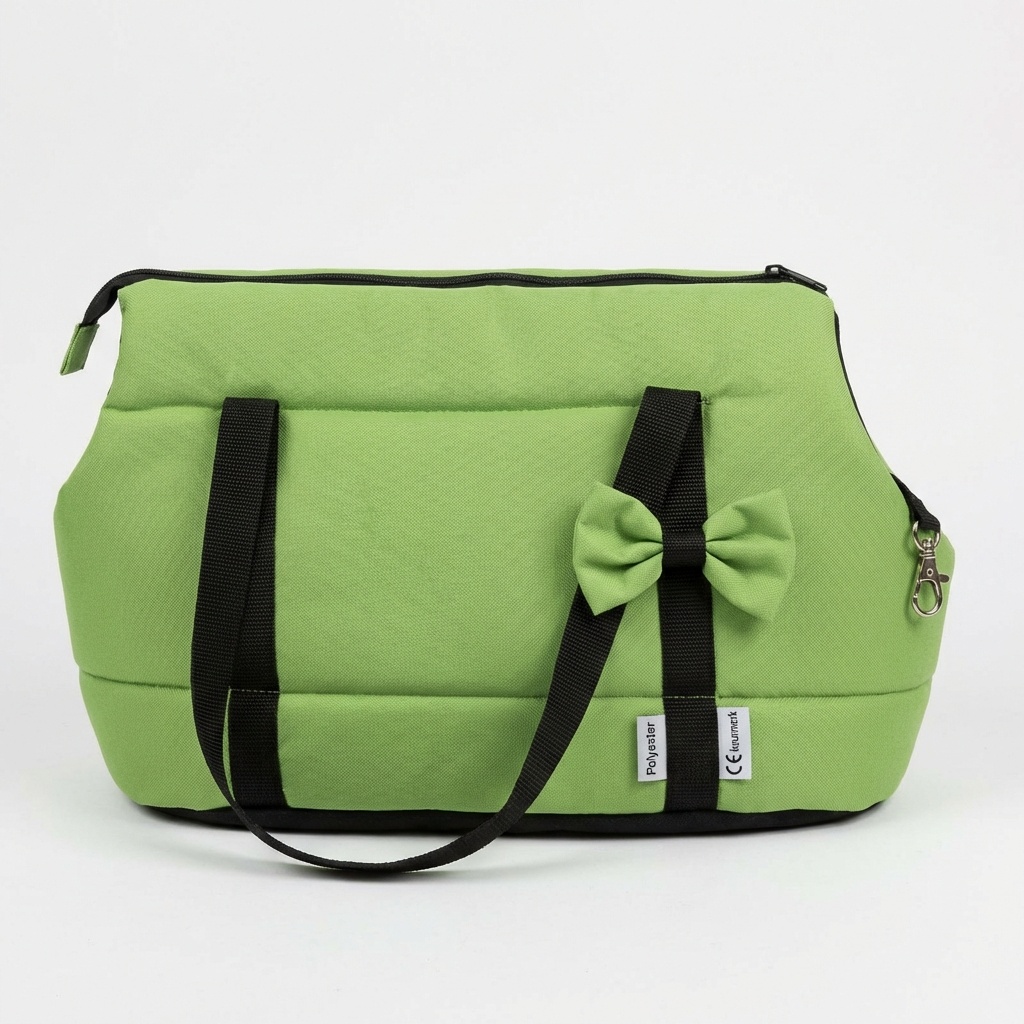 Hondendraagtas - kleine honden - honden transporttas - groen - 36x19x23 cm - stijlvol - schoudertas