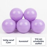 Ballenbak ballen licht paars (70mm) 1000 stuks