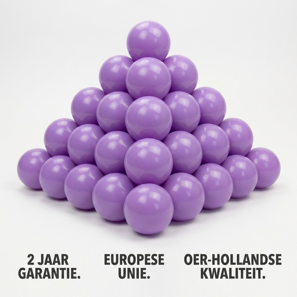 Ballenbak ballen licht paars (70mm) 1000 stuks