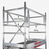 Rolsteiger - 75x180 cm - aluminium - werkhoogte 8,4 m