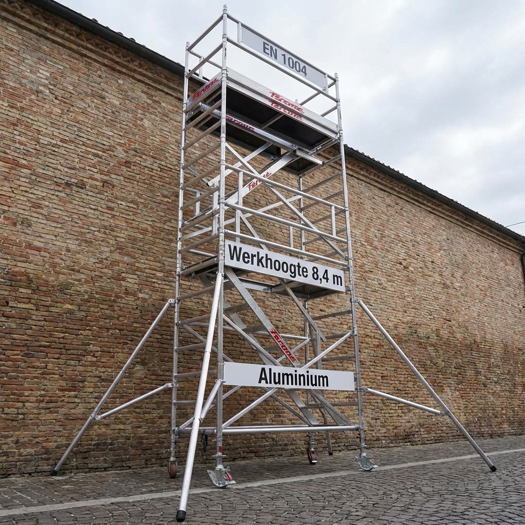 Rolsteiger - 75x180 cm - aluminium - werkhoogte 8,4 m